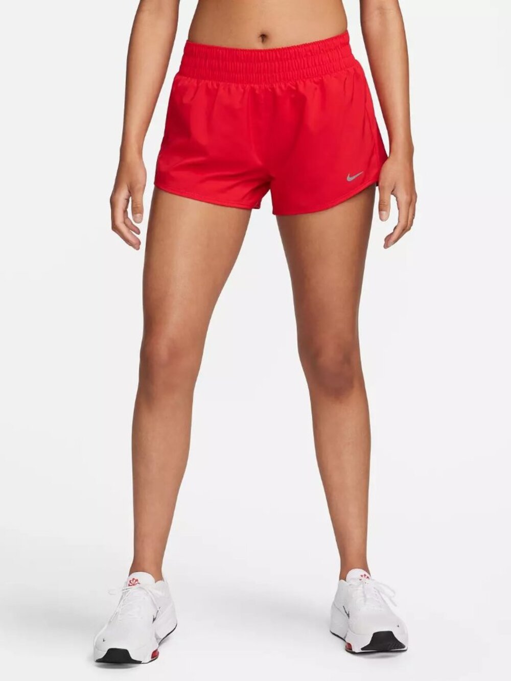 Nike Women's One Dri-FIT Mid-Rise 3" Brief-Lined Shorts Size Small